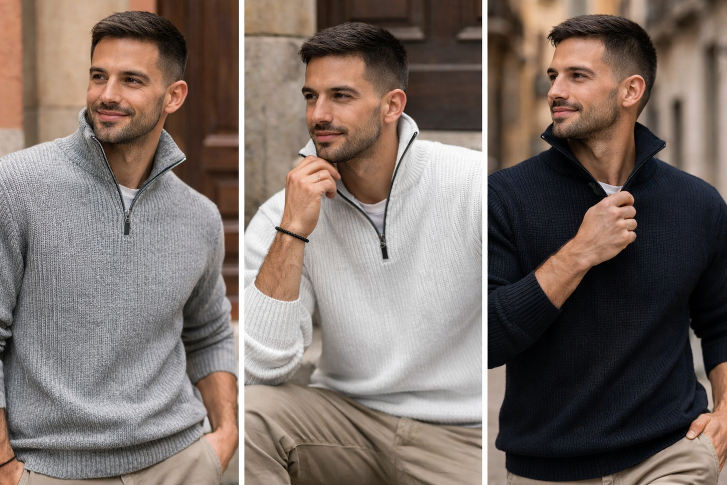 Montere Milano Quarter-Zip Knit