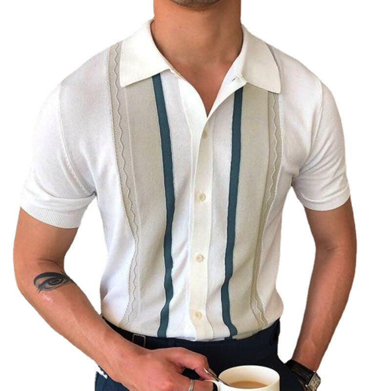The Capri Stripe Knit Shirt