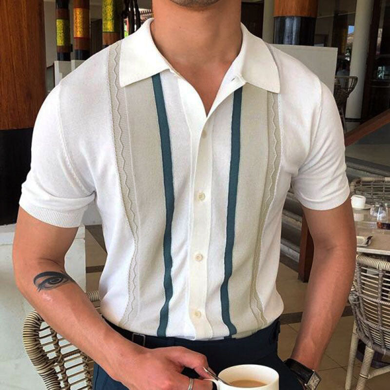 The Capri Stripe Knit Shirt