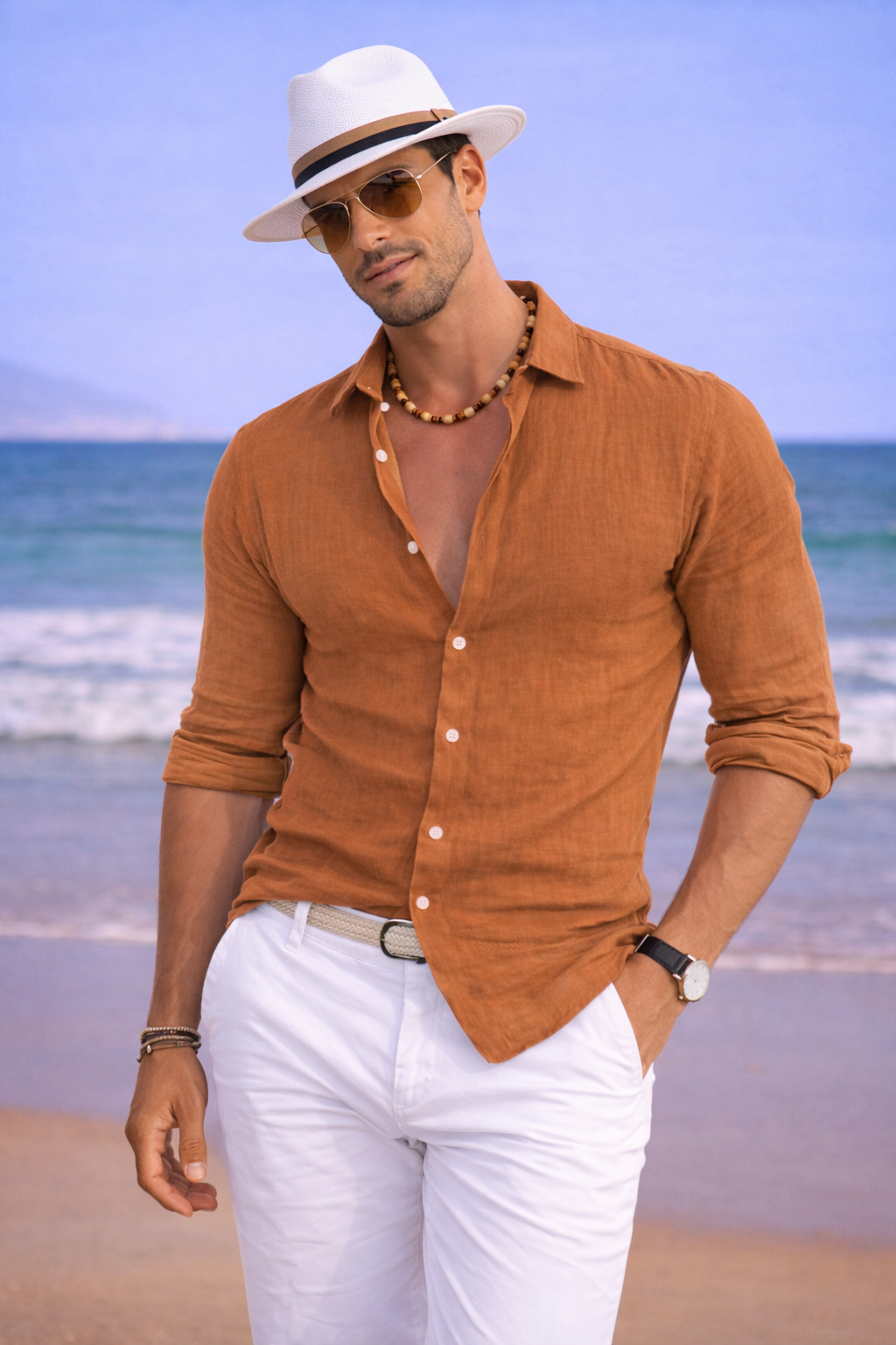 Seabreeze Linen Button-Up