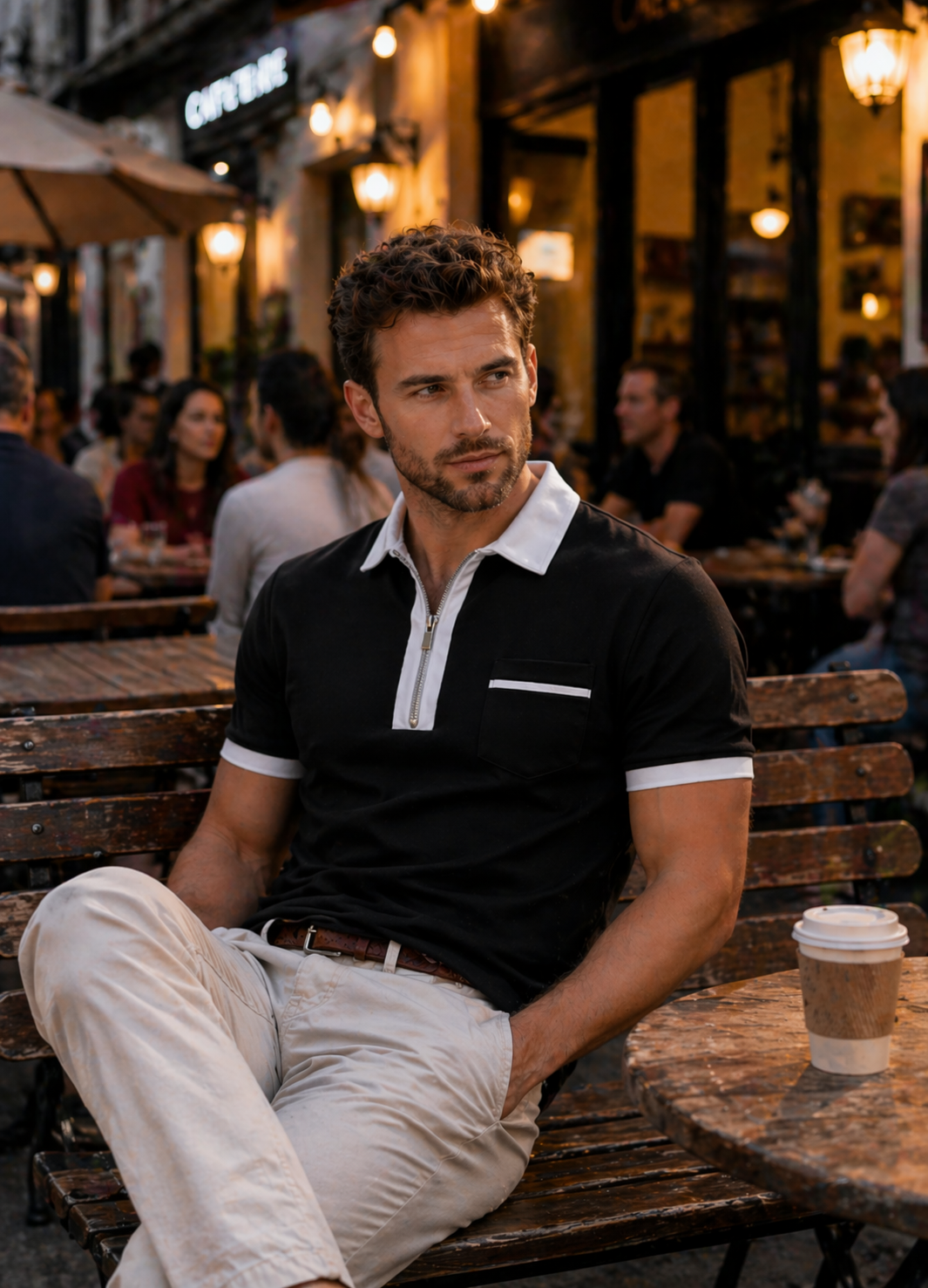 Monaco Zip Polo