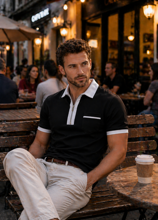Monaco Zip Polo
