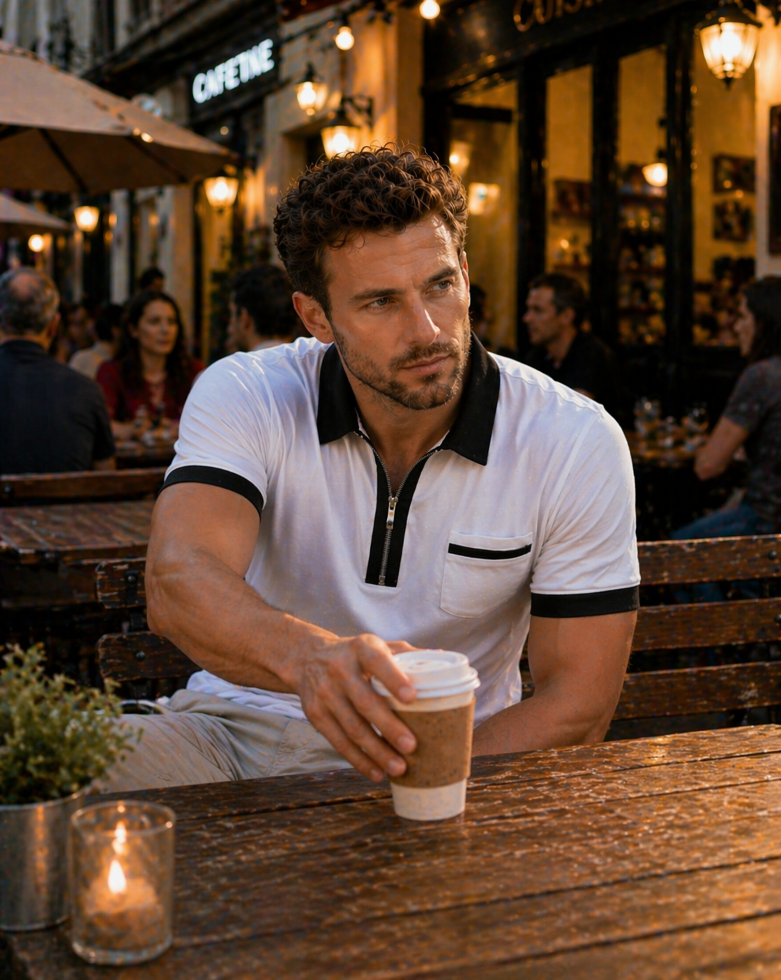 Monaco Zip Polo