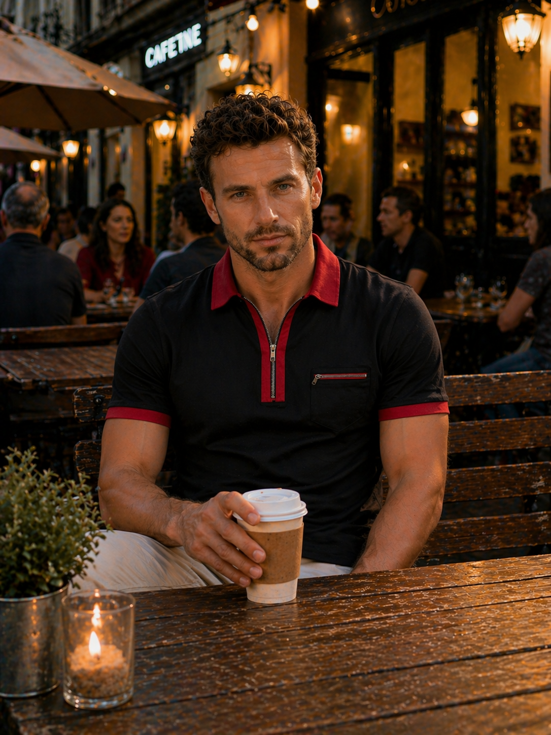Monaco Zip Polo