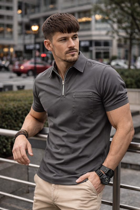 The Sterling Zip Polo