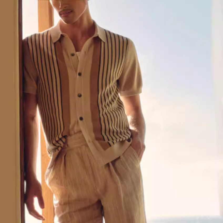 Montere Solara Stripe Polo